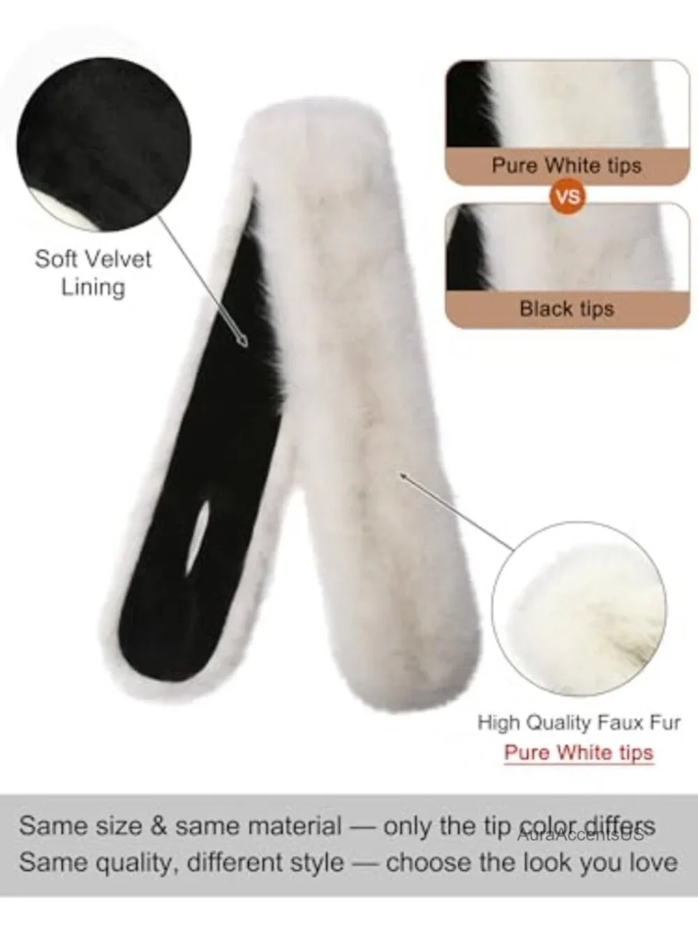 Faux Fur Collar Scarf Wrap Winter Neck Warmer Ladies Shawl